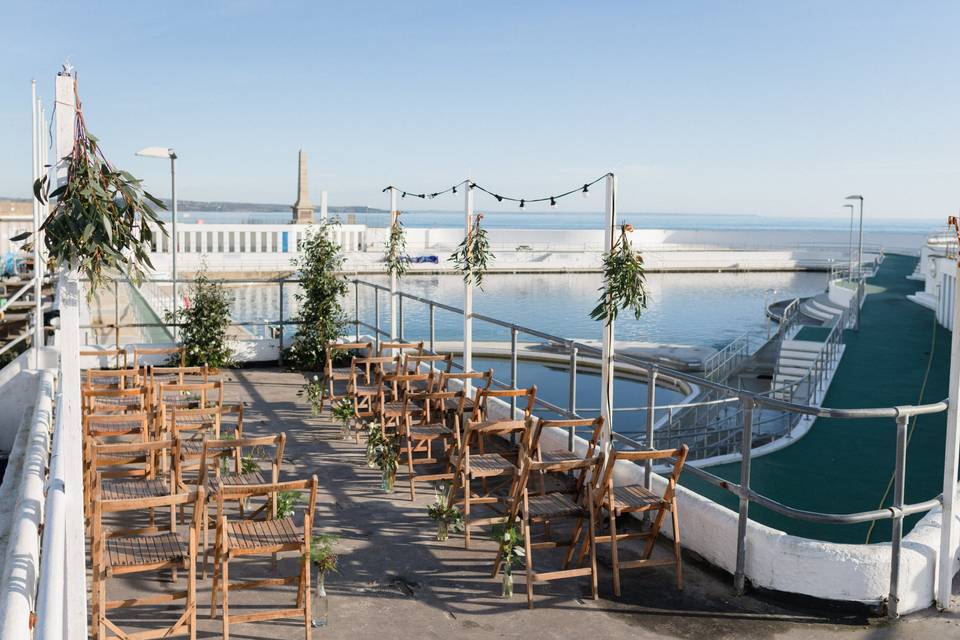 Outside ceremony option