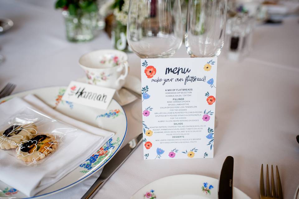 Vintage place setting