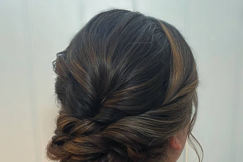 Textured updo