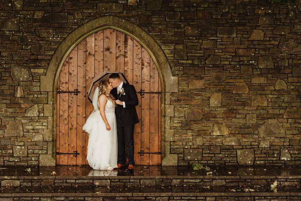 Kissing in the rain