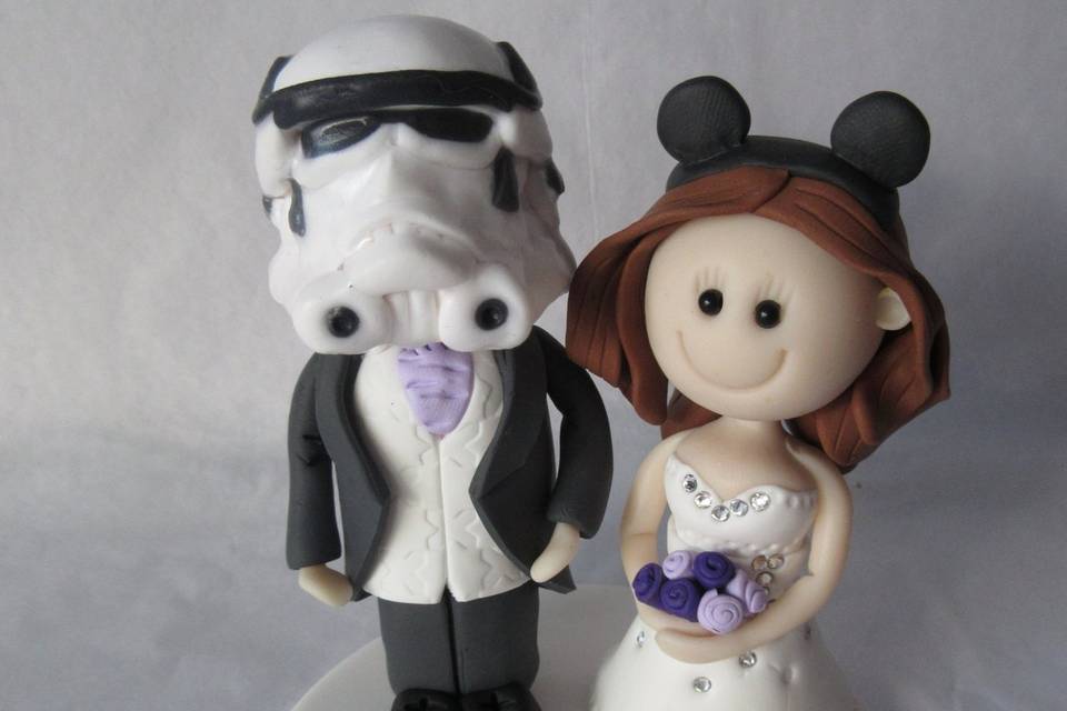 Bride & Stormtrooper topper