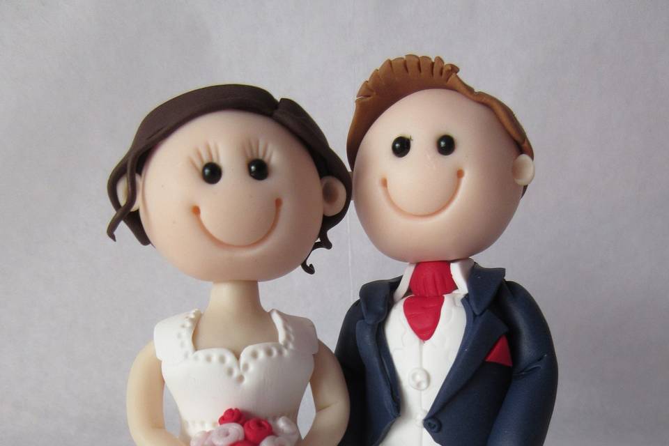 Personal wedding cake topper