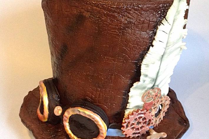 Steampunk Tophat cake