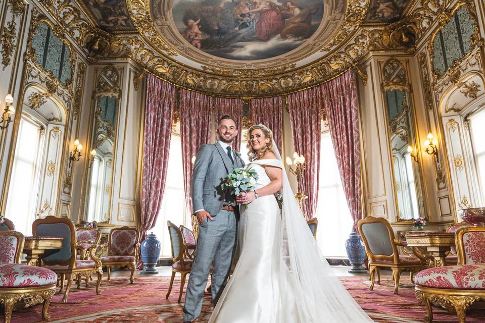 Belvoir's Castle pink room