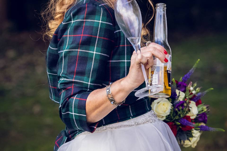 How cute is the tartan bolero?