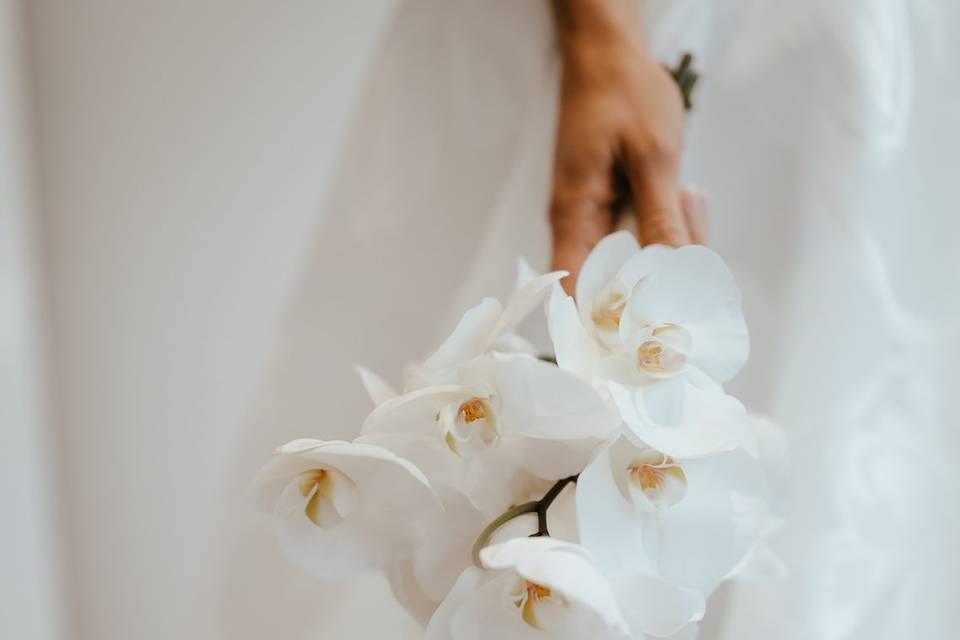 Orchid bridal bouquet