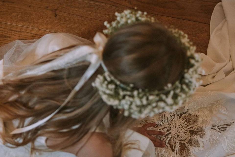 Flowergirl crown