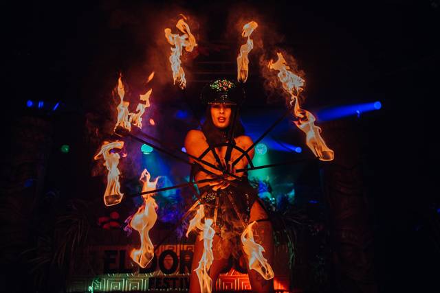 Fire performers