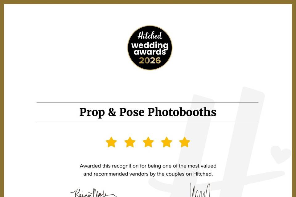 Winner of 2026 Hitched award