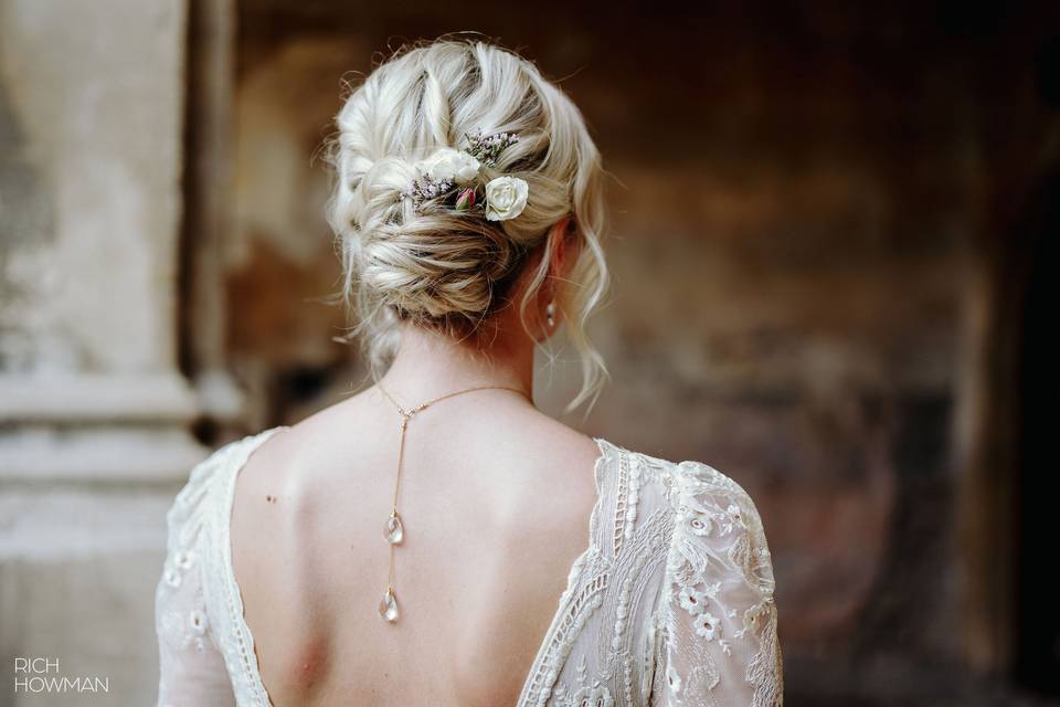 Textured updo