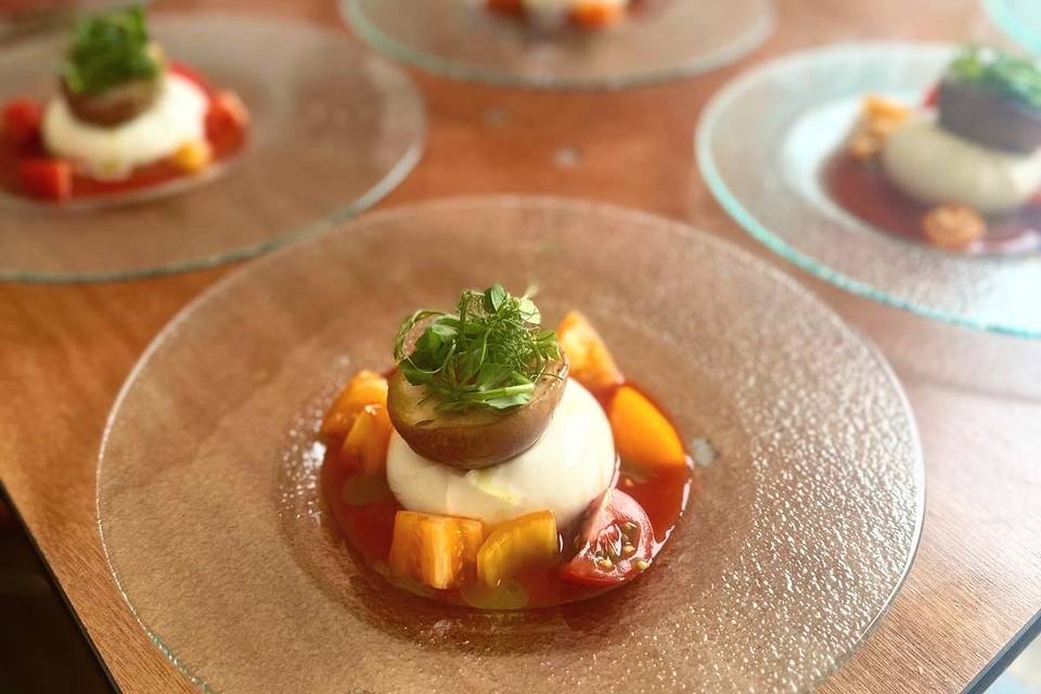 Burrata + Peach