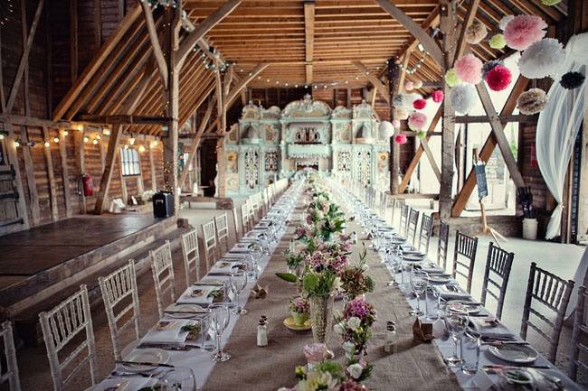 Wedding Banquet in the Kentish Barn