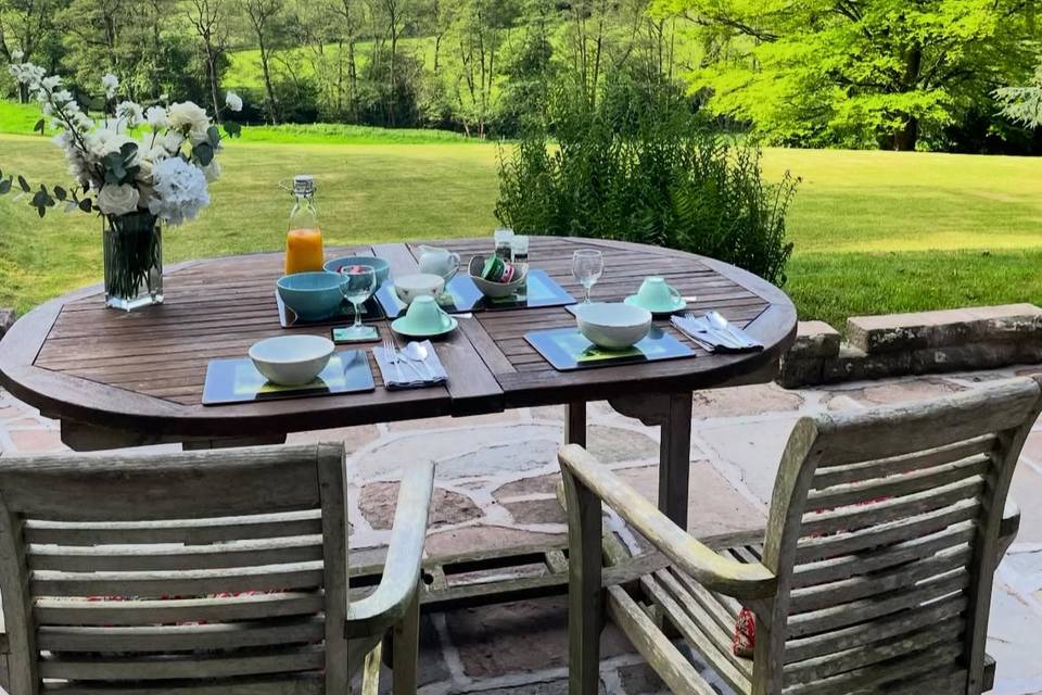 View over the croquet lawn