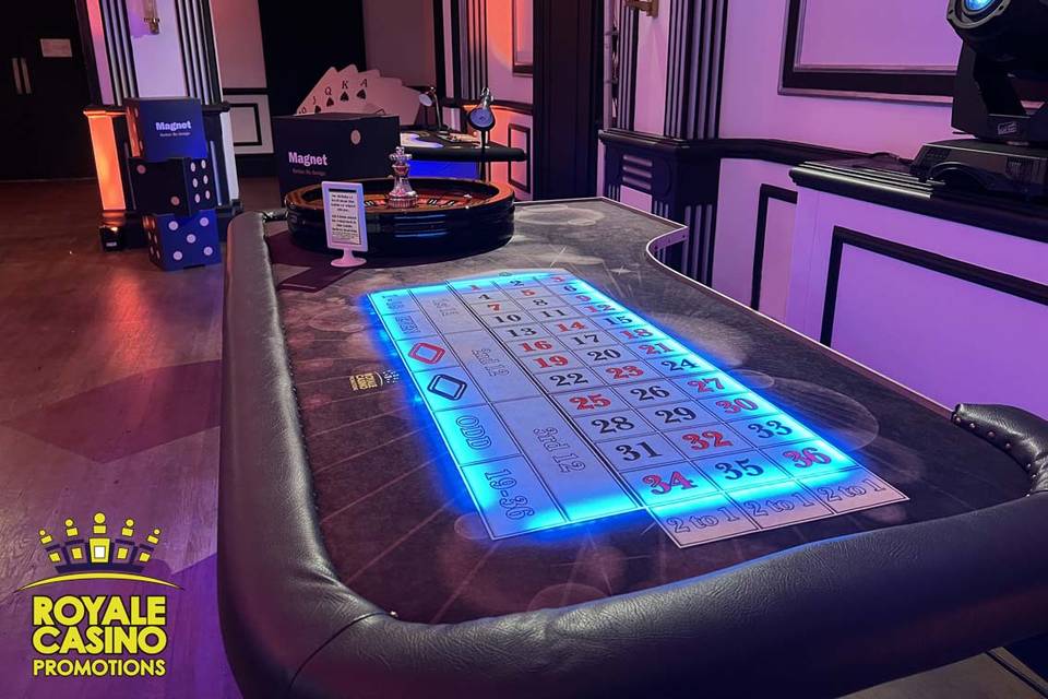 LED Roulette and Blackjack