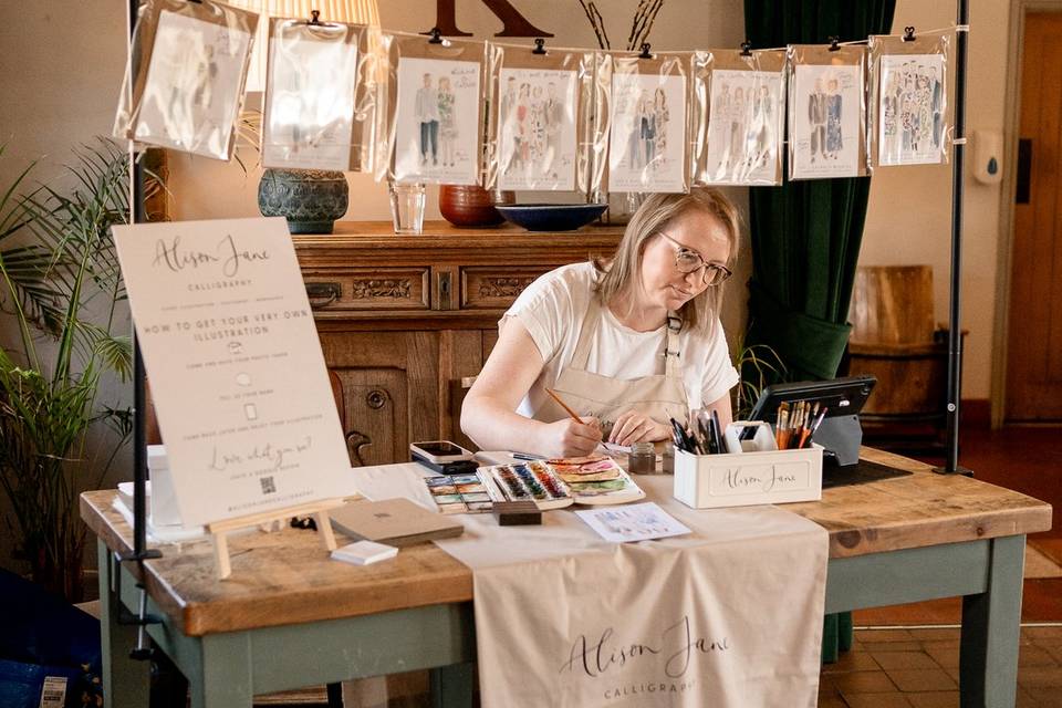 Live illustration Hampshire