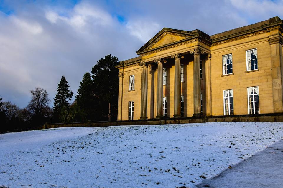 The Mansion in the snow!