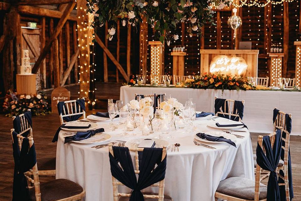 Manor Barn table styling