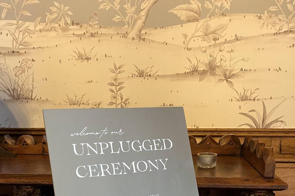 Unplugged Ceremony