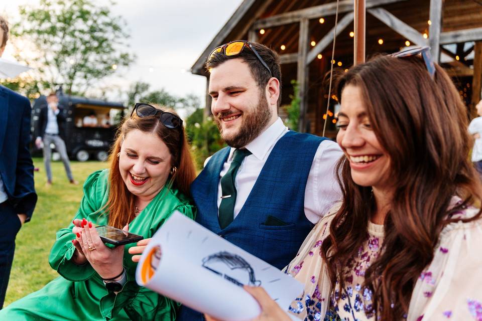 Laughter in the garden