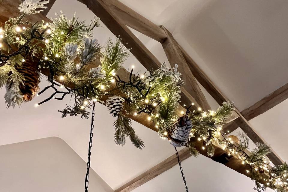 Christmas ceiling display