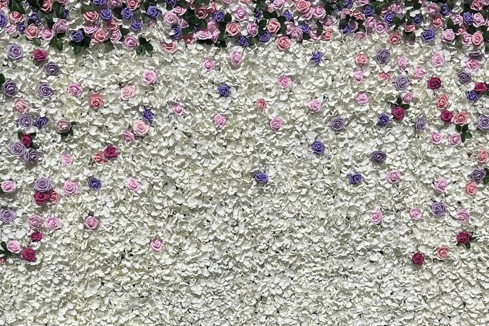 2m x 2m flower wall