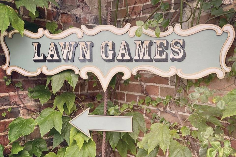 Lawn games this way!