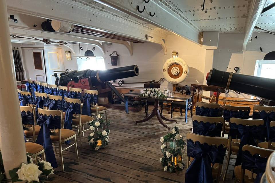 Classy Ceremony on HMS Warrior
