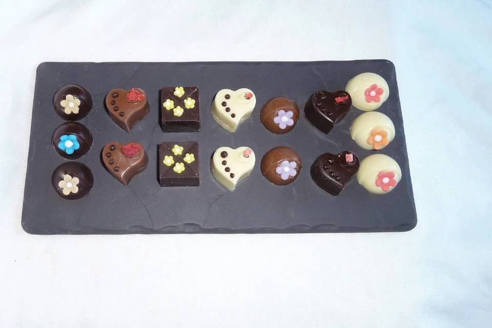 Selection of handmadChocolates