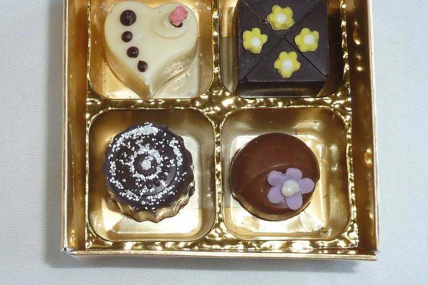 Selection of hand made chocola