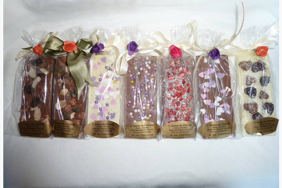 Selection of handmade chocola