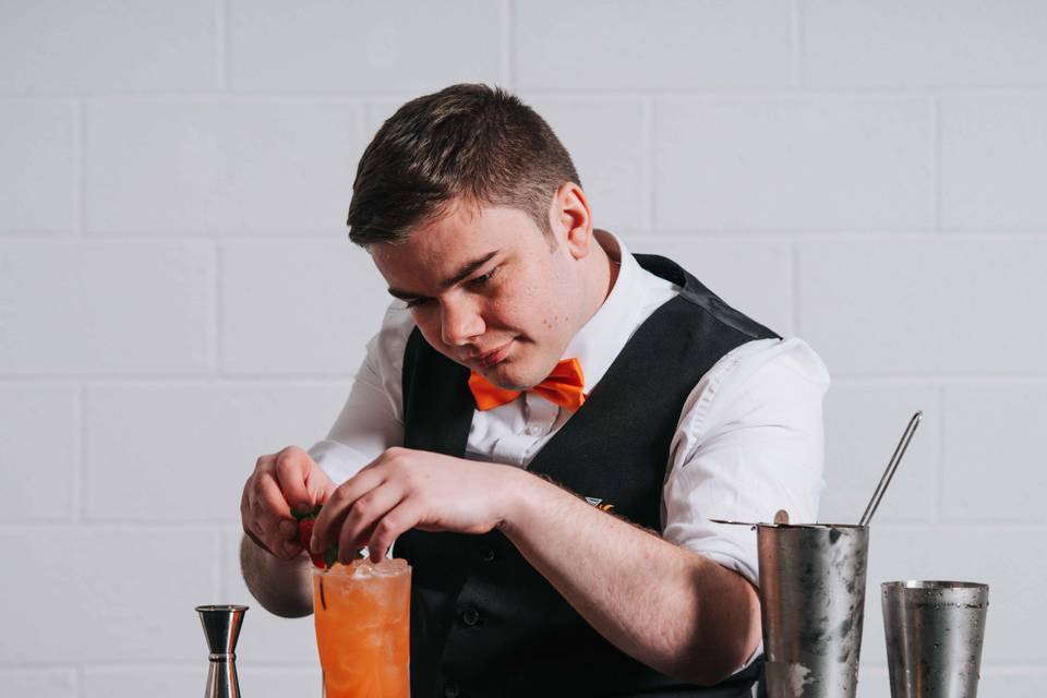 Garnishing A Cocktail