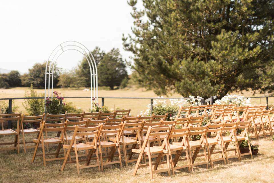 Outdoor wedding