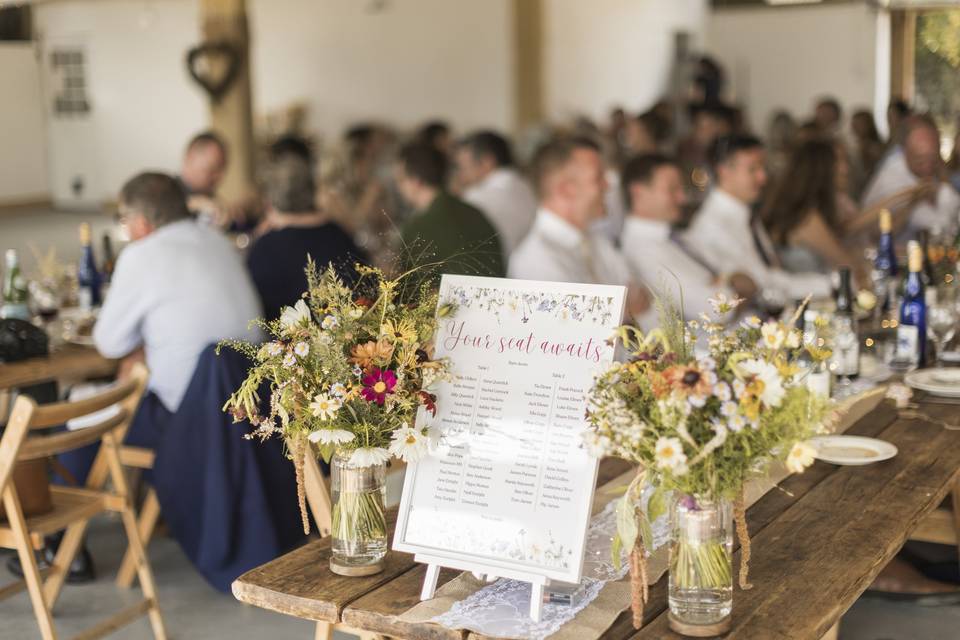 Sit down seating plan