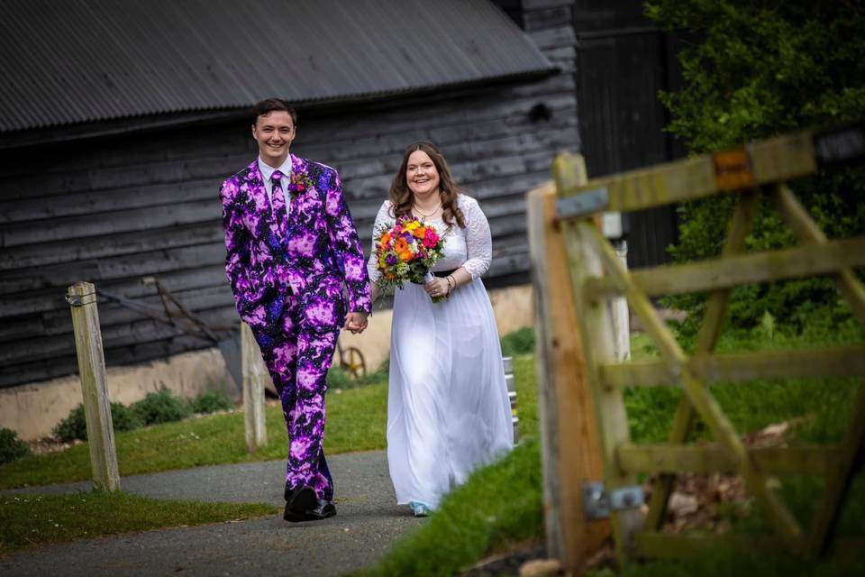 Colourful bridal