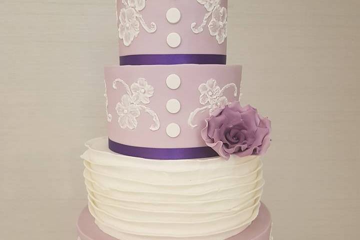 Pretty purple icing