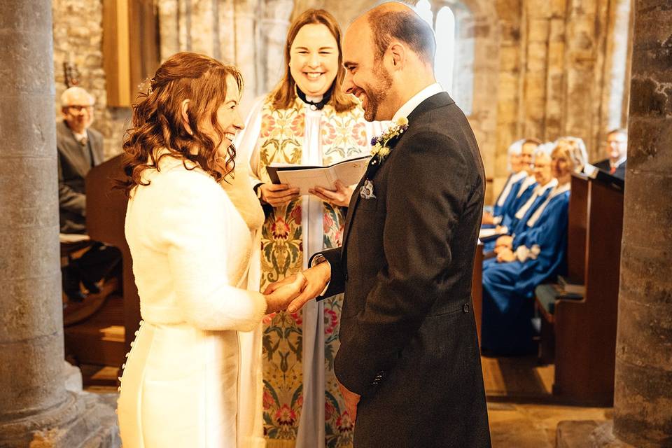 Elated during the Ceremony