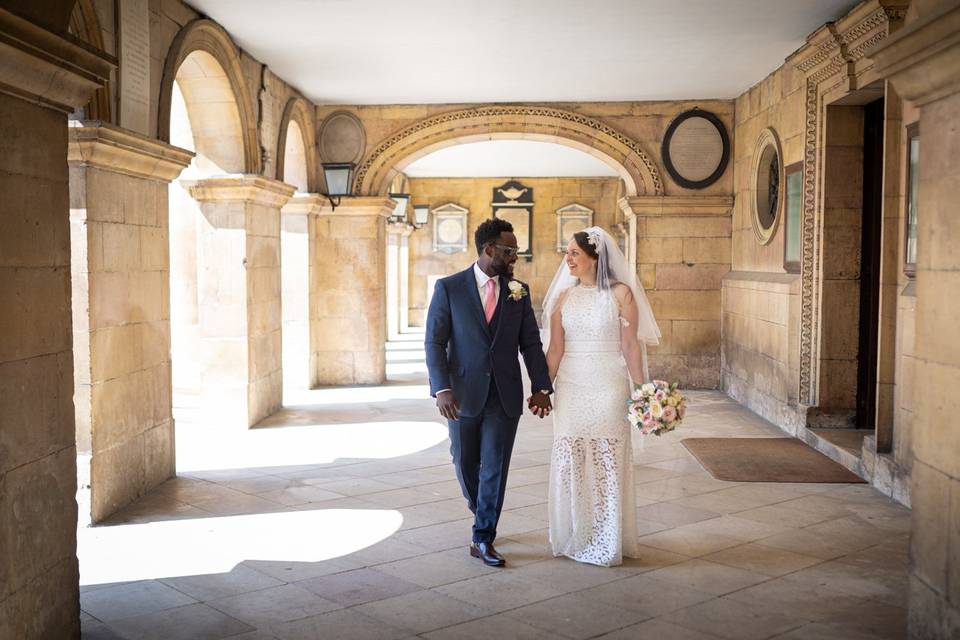 Cambridge college wedding.