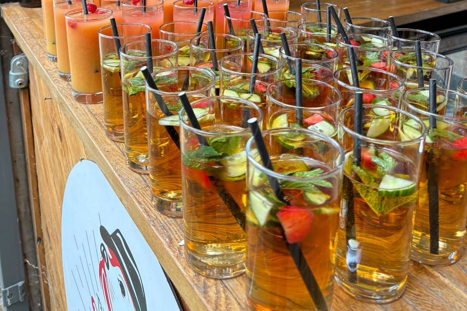 Pimms Welcome Drinks