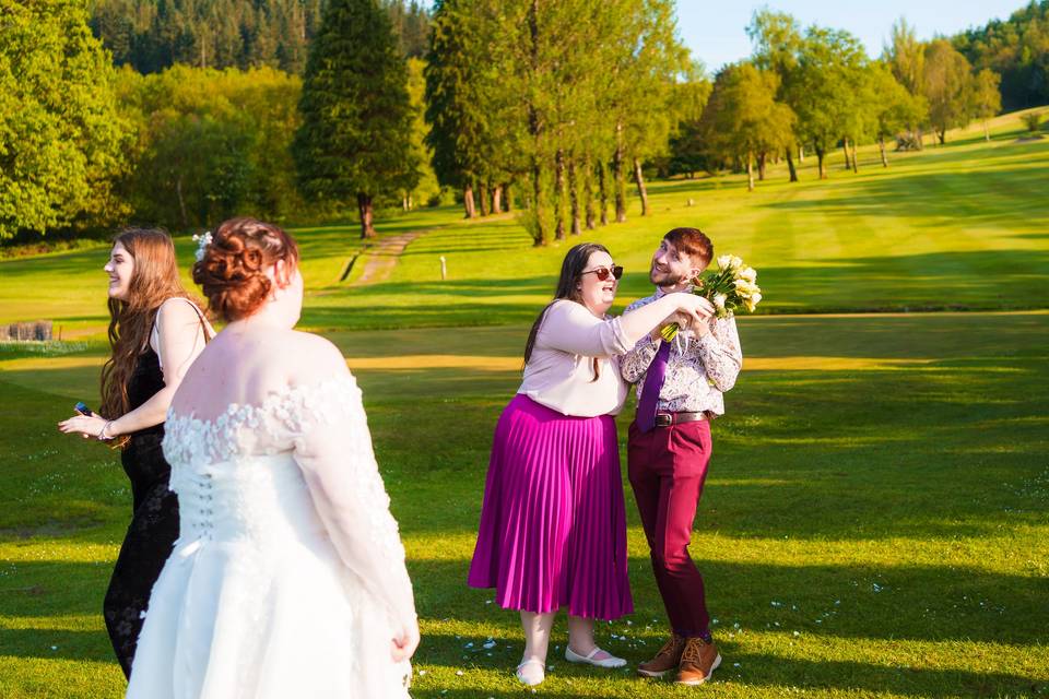 Golf course wedding