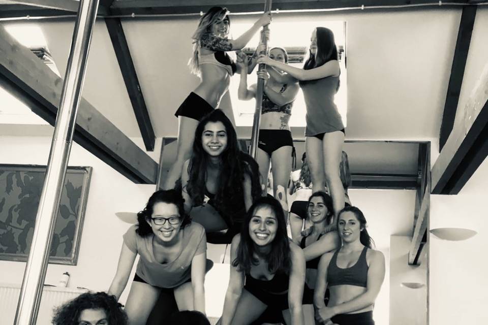 Human pyramid