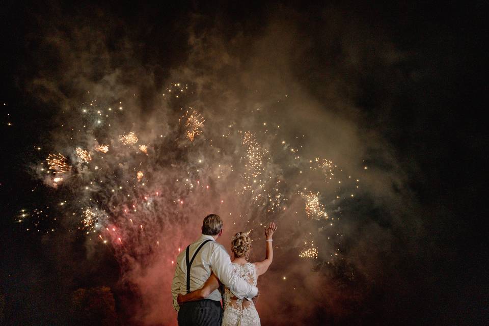 Wedding fireworks