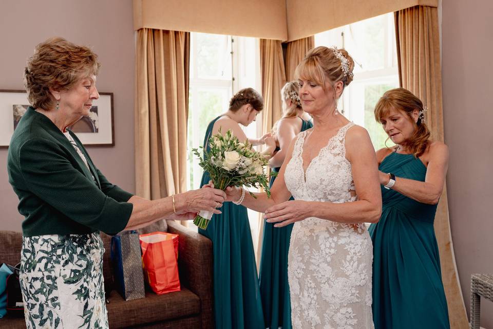 Bride flower bouquet