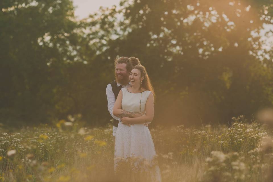 Bride and groom portraits