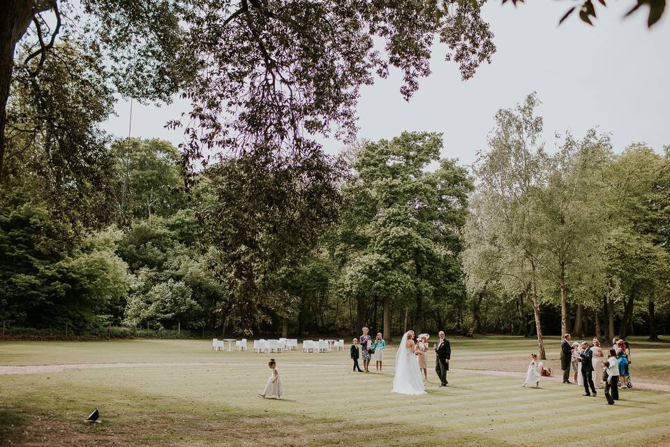 Garden games on the lawn