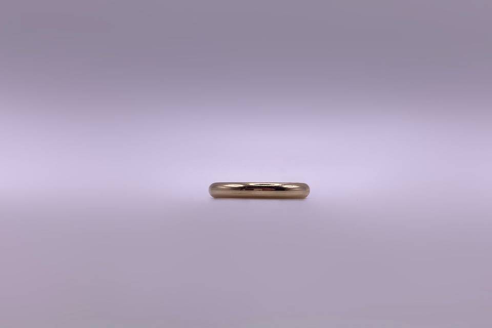 3mm 9ct gold wedding ring