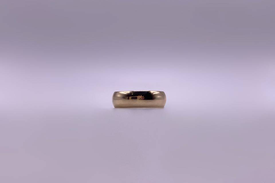 5mm 9ct gold wedding ring