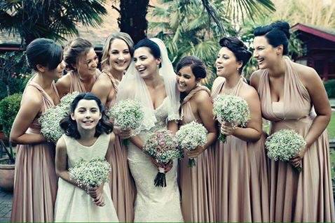 Bride & bridesmaids