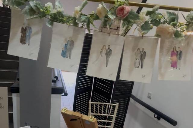 Display at a wedding