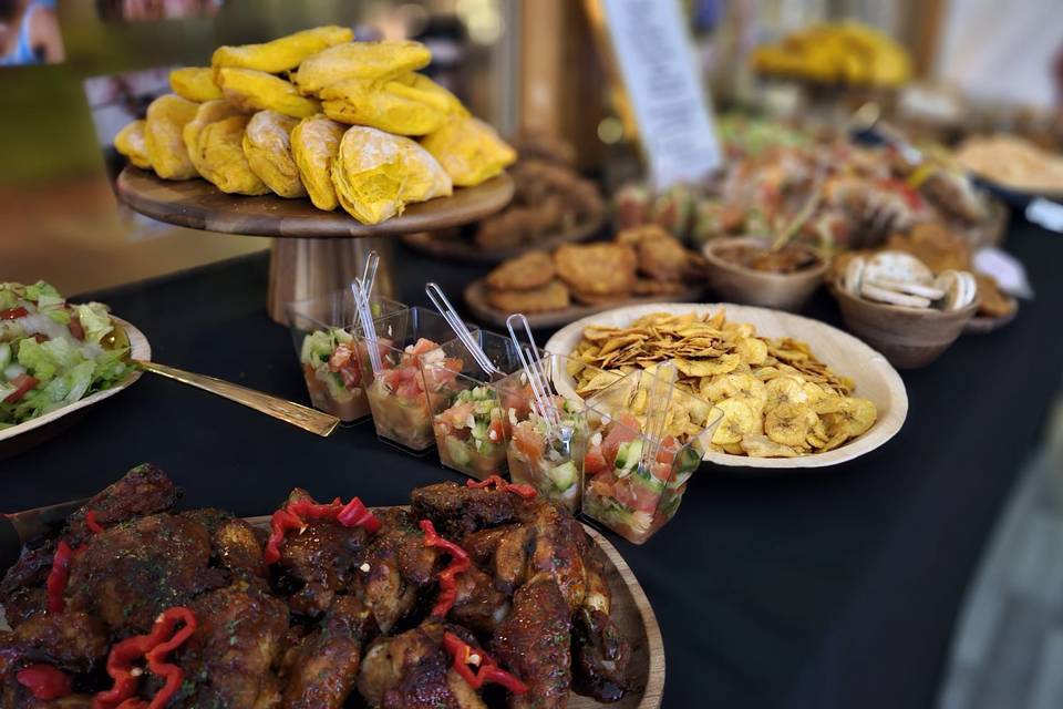 Caribbean finger platter