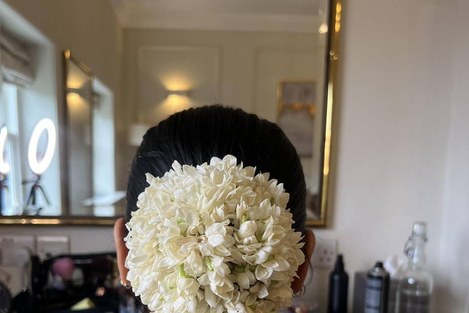 Jasmine bridal bun